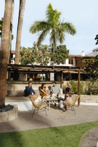 A garden outside Casa Jable Anne