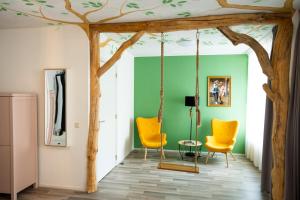 Posezení v ubytování Hotel de Wereld