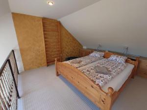 Postel nebo postele na pokoji v ubytování Belvárosi kikapcs!