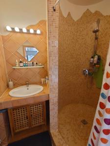 Koupelna v ubytování Belvárosi kikapcs!