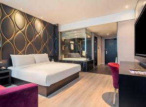 Katil atau katil-katil dalam bilik di Crystal Orange Hotel Shanghai Caohejing Yishan Road
