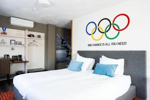 Postel nebo postele na pokoji v ubytování Hotel de Wereld