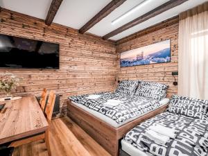 Ένα ή περισσότερα κρεβάτια σε δωμάτιο στο Apartment Dolní Morava-1 by Interhome