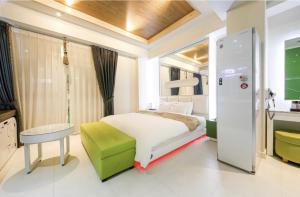 Kuchyň nebo kuchyňský kout v ubytování Hotel Zara Gwangju Cheomdan