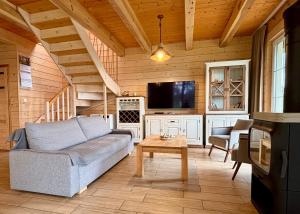 TV a/nebo společenská místnost v ubytování U Marcjana