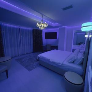 Postel nebo postele na pokoji v ubytování Hotel Rosa Blu