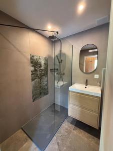 Koupelna v ubytování Familiehotel La Randulina + 100 fotografií