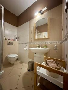 Koupelna v ubytování Apartmán Ranč