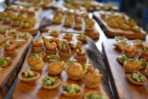 a bunch of pastries on a buffet table at The Dolphin Inn in Thorpeness