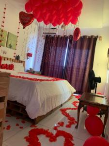 Postel nebo postele na pokoji v ubytování AVISTA Beach Resort Lekki Lagos