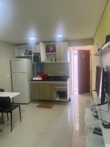 Dapur atau dapur kecil di Praia Dos Carneiros Flat Hotel