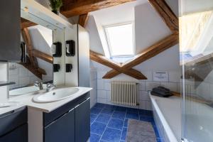 Koupelna v ubytování Appartement Sittenbach "Love"