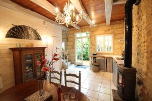 Khu vực ghế ngồi tại le gite de claire