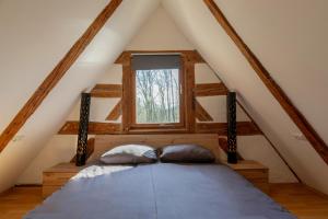 Postel nebo postele na pokoji v ubytování Loft auf altem Gutshof ab 2 Nächte