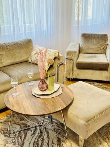 Posezení v ubytování Cozy Corner Warmińska