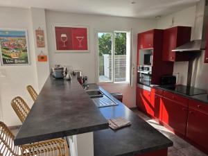 Dapur atau dapur kecil di Villa Pignon