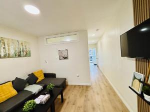 TV i/ili multimedijalni sistem u objektu Sleek And Comfortable Space