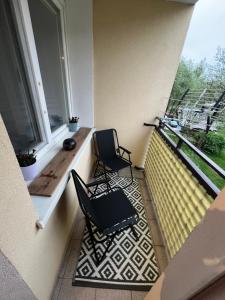 Balkón nebo terasa v ubytování Apartament u Groszków
