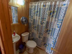Koupelna v ubytování Hotel Catripulli