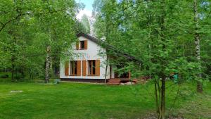 a small house in the middle of a yard at Lisisko in Lisna