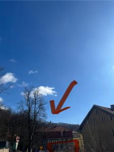 a kite flying in the sky at Sowa Loft in Zagórze Śląskie +7 photos