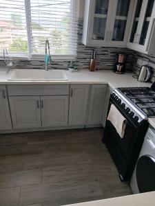 Cuisine ou kitchenette dans l'établissement Cypress Suites
