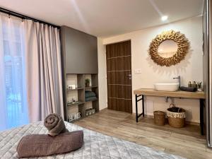 Postel nebo postele na pokoji v ubytování Chalet Súľov - Pool & Sauna