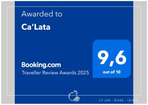 Certyfikat, podpis lub inny dokument wystawiony w obiekcie Ca’Lata