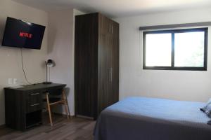 TV a/nebo společenská místnost v ubytování Lofts Las Fuentes