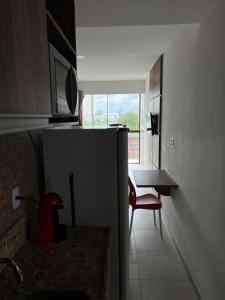 Køkken eller tekøkken på Flat alto padrão na melhor localização da cidade