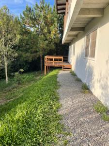 Zahrada ubytování Apartamento aconchegante na Colônia Witmarsum