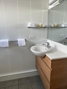 Bilik mandi di Apple & Grape Motel