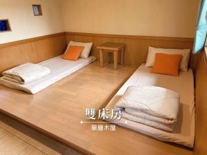 旺旺部落小木屋にあるベッド