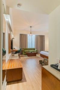 Posezení v ubytování Ahuja Residency Sage