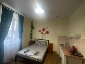 Posteľ alebo postele v izbe v ubytovaní Doba In Ua Studio Irpin Apartments