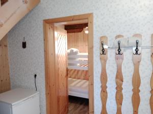 Postel nebo postele na pokoji v ubytování Ferienhaus Kreiner