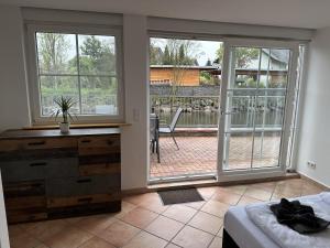 Balkón nebo terasa v ubytování Gästehaus am Bach