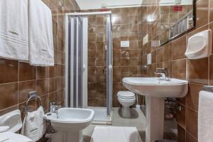 Koupelna v ubytování Hotel La Quercia