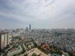 an aerial view of a city with buildings at Căn hộ dịch vụ The Matrix One siêu đẹp in Hanoi