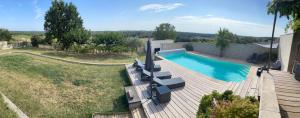 Πισίνα στο ή κοντά στο Magnifique villa Chloéline: Piscine et Superbe vue