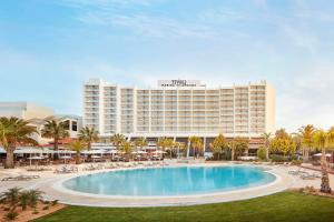 a view of the hotel from the resort at Tivoli Marina Vilamoura in Vilamoura