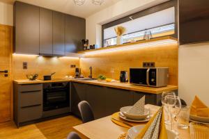 Η κουζίνα ή μικρή κουζίνα στο Apartmán Hůrka