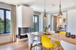 Гостиная зона в Ferienwohnung Meerlounge 15 im Haus Düne 7 Prora