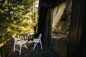 Balcone o terrazza di ZlatAir Black Boutique Chalets