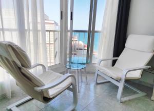 Posedenie v ubytovaní Terrace & Sea Views in Cullera