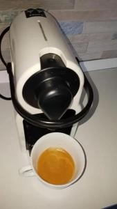 Coffee and tea making facilities at Welcoming studio in Torremolinos 45 m² with shared pool