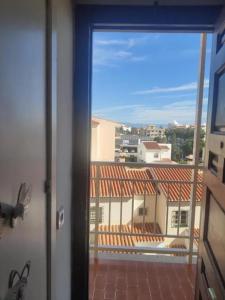 A balcony or terrace at Welcoming studio in Torremolinos 45 m² with shared pool