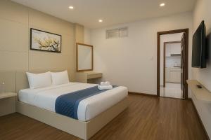 Voodi või voodid majutusasutuse Tuan Thuy Hotel toas