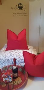 En eller flere senge i et værelse på Ferienwohnung Greetje