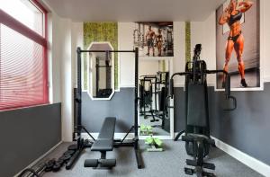 Fitness centrum a/nebo fitness zařízení v ubytování Bach In 1